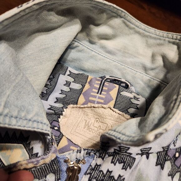 Woolrich Utility Jacket in Gray and Cream Pattern - Picture 10 of 16